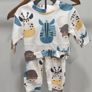MiniOlie Animal Print Baby Outfit